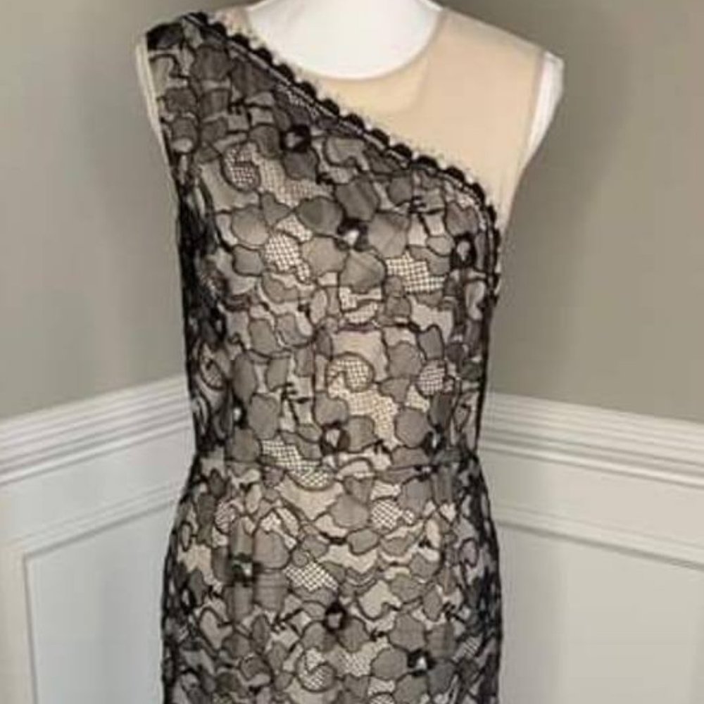 Erin Fetherston Cream and Black Lace Dress NWT size 8
